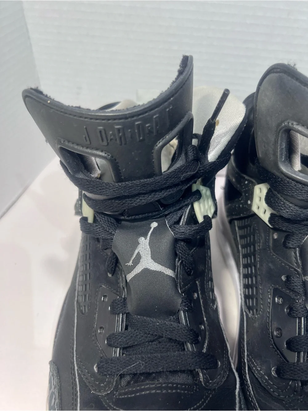 Jordan Men’s Black and Gray High-Top Sneakers